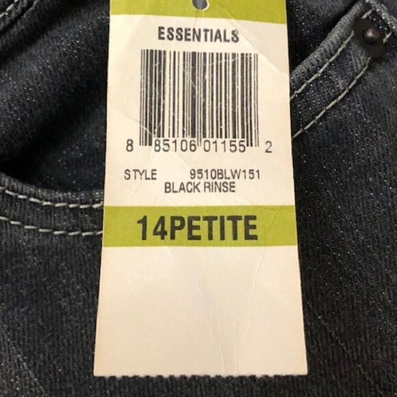 𝅺style & Co Black Rinse Stretch Boot Cut Jeans - Picture 5 of 6